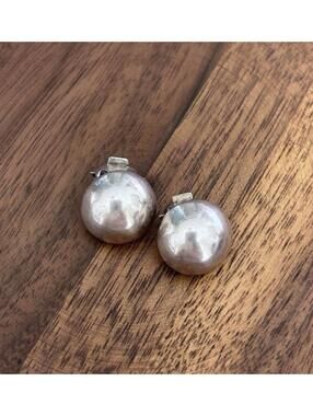 Sterling Silver Small Dome Clip On Earrings Minimalist